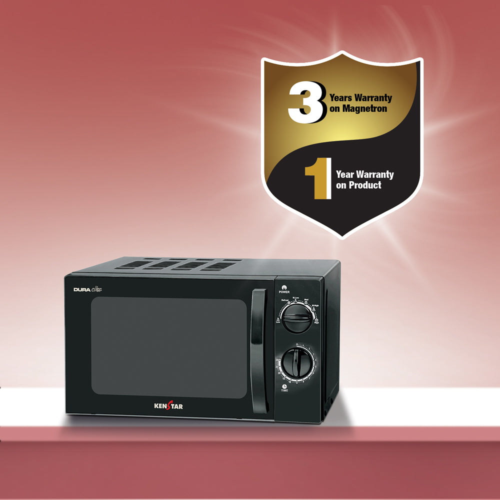 Kenstar SOLO 20 Litres 700W Microwave, with 30 Min Timer, 3 Years Warranty | Solo Microwave Oven 20Ltrs