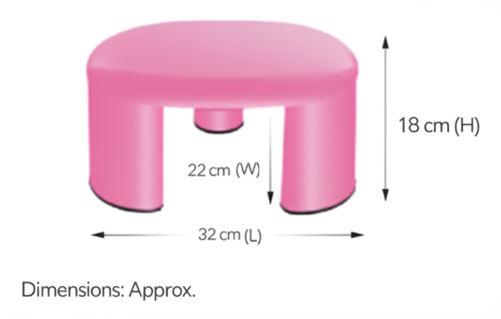 Milton Tuff Patla Jumbo – Heavy Duty Plastic Stool for Bathroom & Multipurpose Use – Assorted Colours