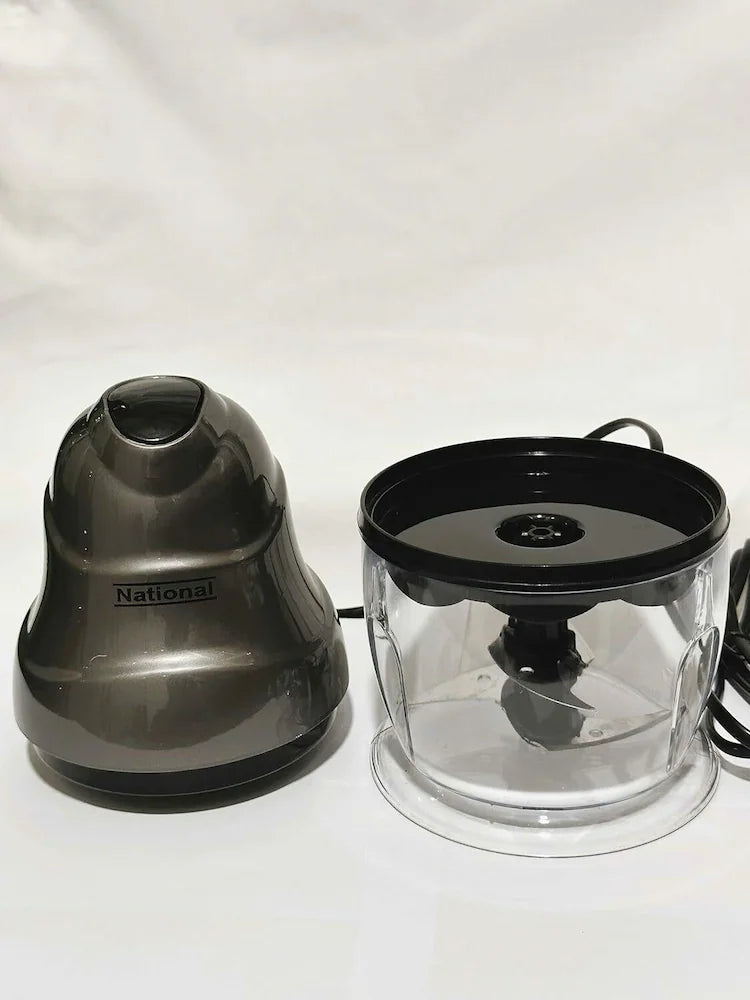 National Exclusive 250-Watt Electric Vegetable Chopper with Double Blades (Color-Multi)