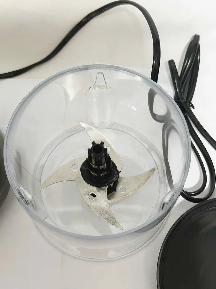 National Exclusive 250-Watt Electric Vegetable Chopper with Double Blades (Color-Multi)