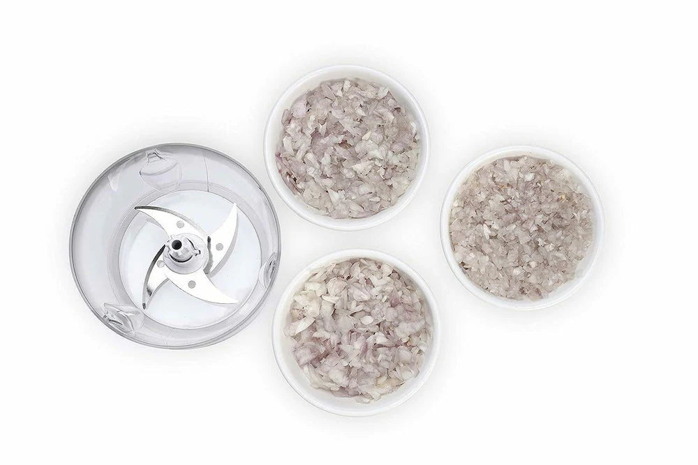 National Exclusive 250-Watt Electric Vegetable Chopper with Double Blades (Color-Multi)