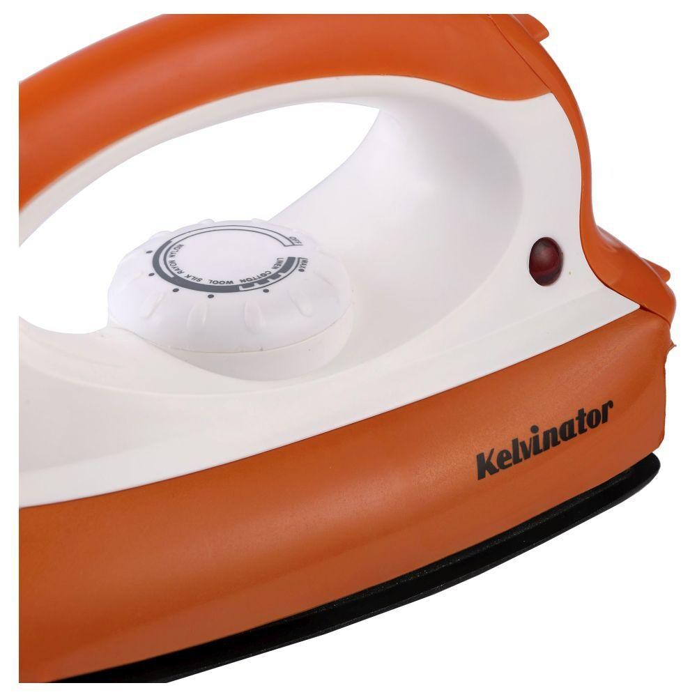 Kelvinator KDISP0061 Dry Iron 1000W with LED Indicator, Orange and White