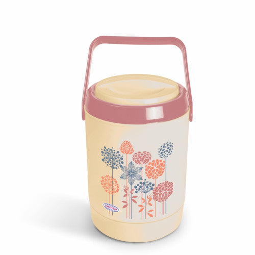 Asian Prestige 4 Containers Family Size Inner Stainless Steel Lunch Box (Multicolour)