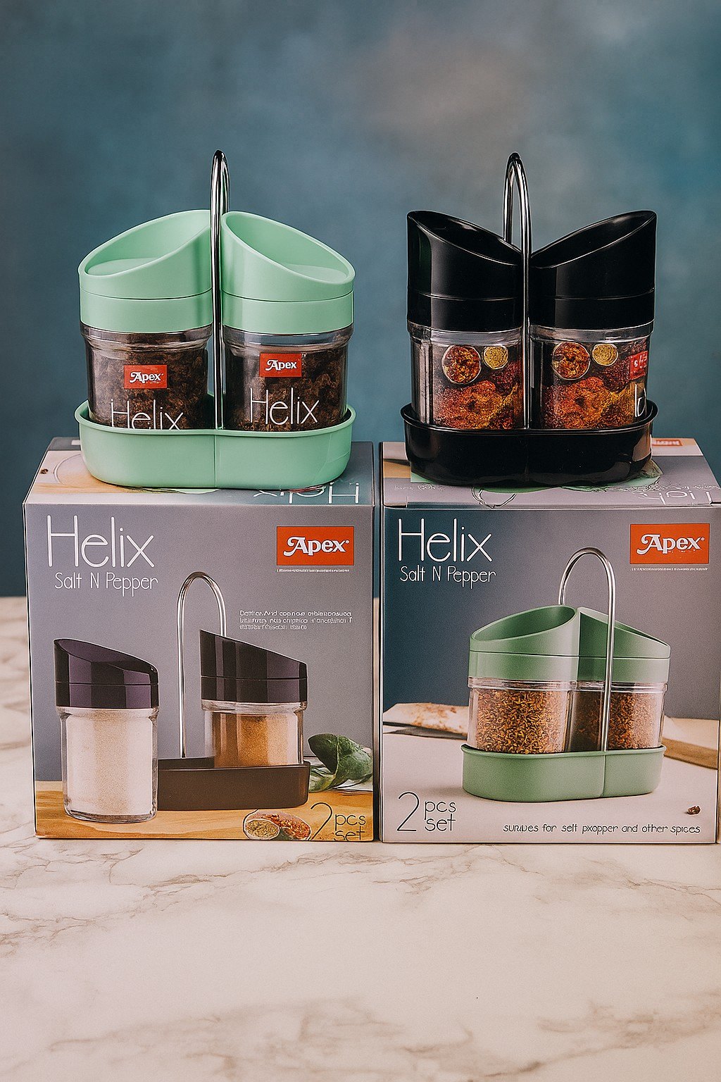 APEX Helix Salt N Pepper Despensar