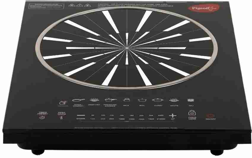 Pigeon Rapido Anti Skid 2100 Watts Induction Cooktop Touch Panel (Black)