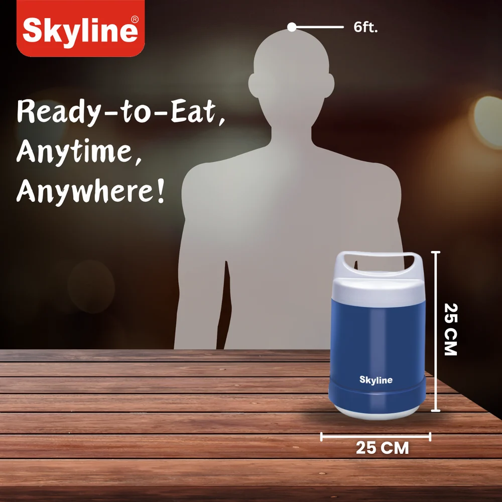 Skyline Electric Lunch Box with Stainless Steel 3 Containers – Fresh, Hot, and Hygienic Meals On-the-Go