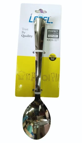 LEPEL Stainless Steel Baby Soup Spoon Set, For Home, Set Contains: 6 Pieces