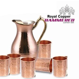 Saga Steel's Royal Copper Lemon Set (7 Pieces)