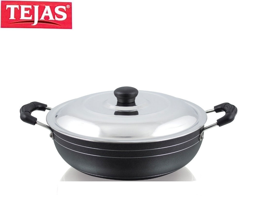 Tejas Fastest Performance Nonstick Kadai 2.5Ltr With Stainless Steel Lid
