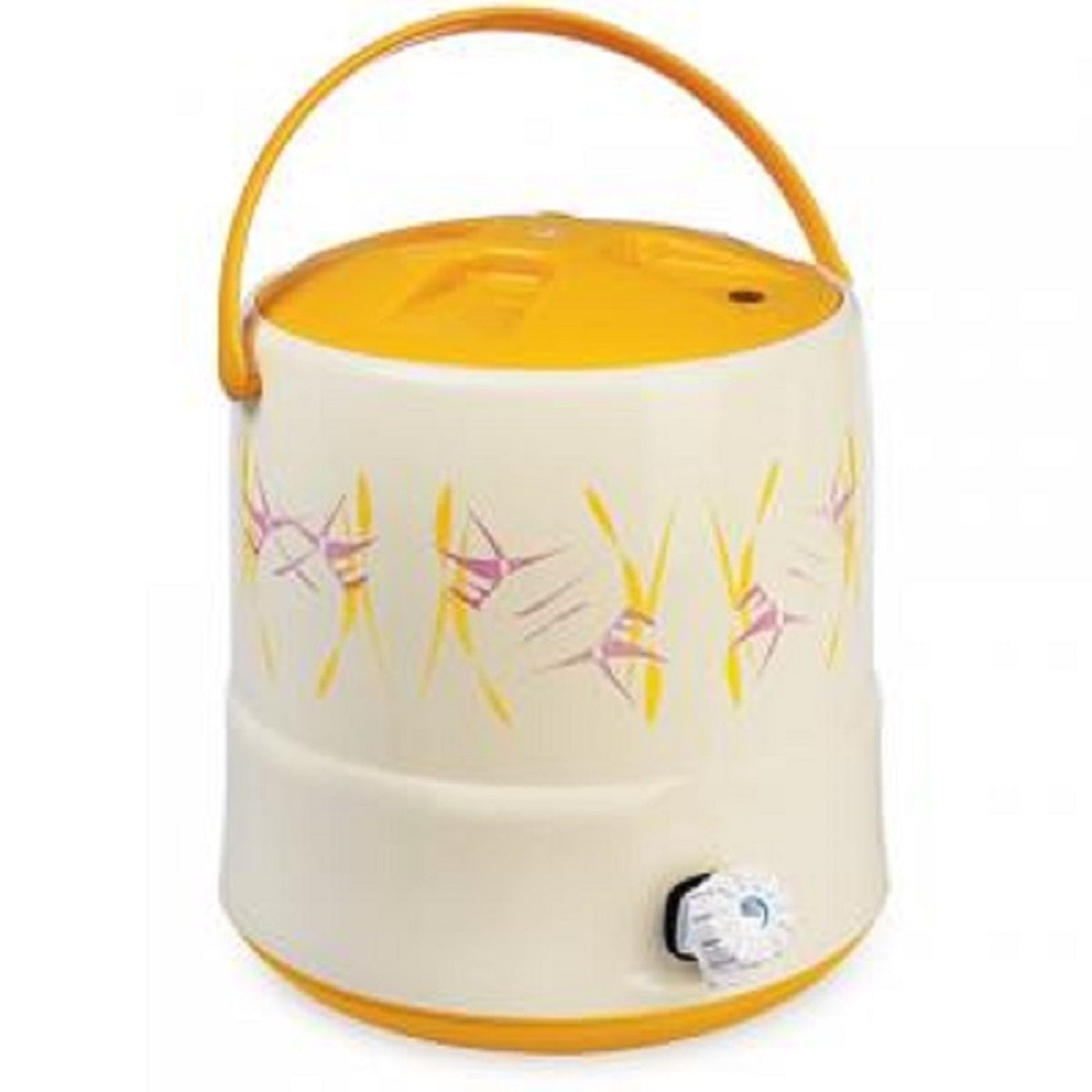 Cello Cruiser Plastic Insulated Water Jug. - Yelloow, 10LTR