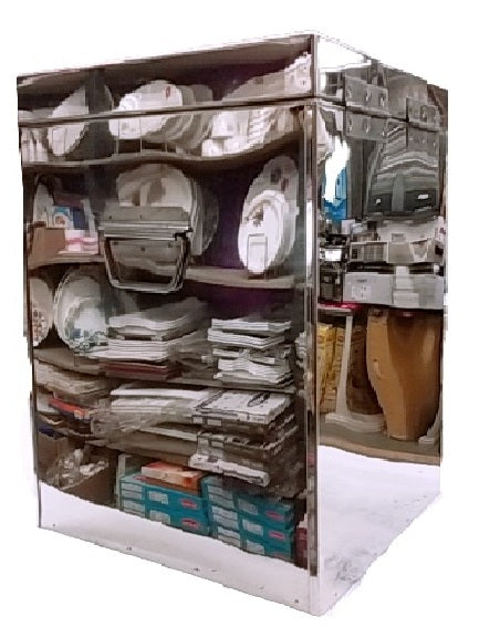Lalit - 25/50/100 Kg Capacity Stainless Steel Square Grocery Container/Dabba/Canister - 100KG