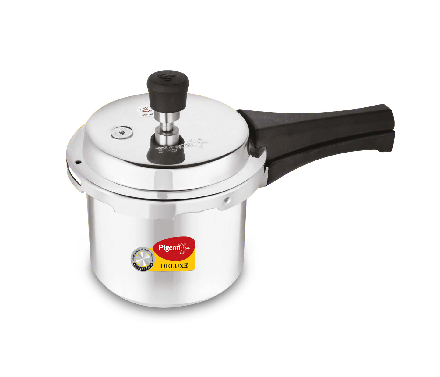 Pigeon Deluxe Aluminium Pressure Cooker. - 2.0LTR LONG