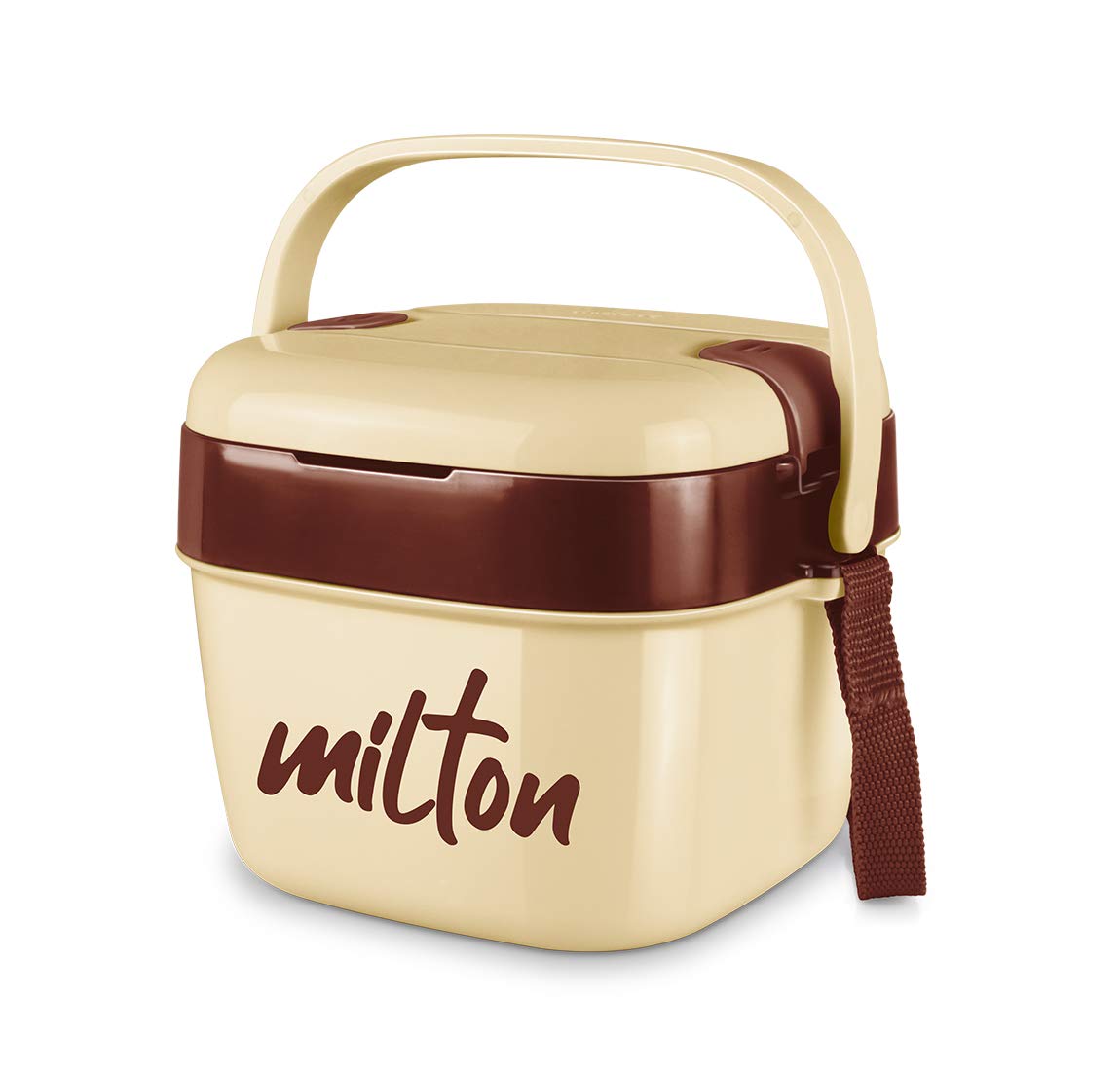 Milton Cubic Big Tiffin Box, 1100 ml, - Cream