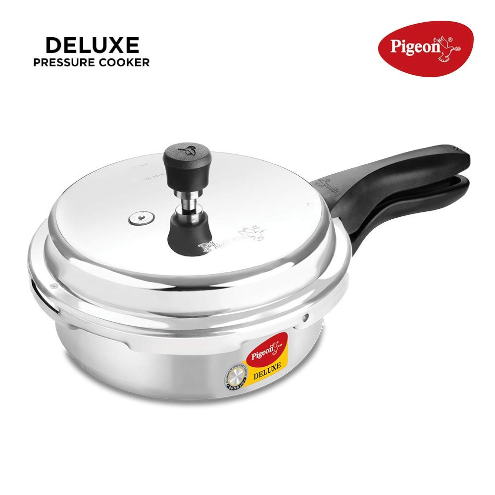 Pigeon Deluxe Aluminium Pressure Cooker. - 2.0LTR