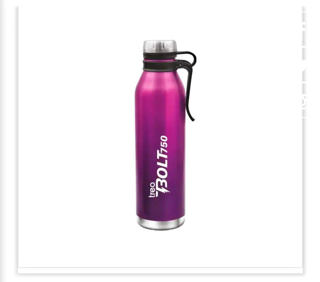 Treo Bolt Steel Hot and Cold Thermos Flask/Bottle, 750 ml