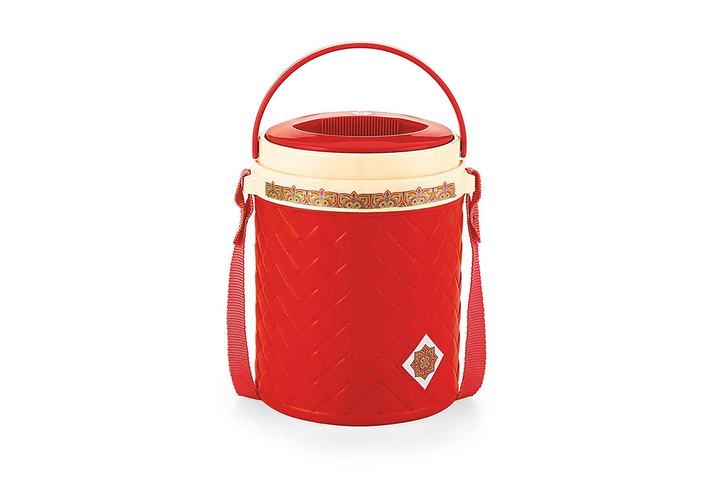 Rishabh Happy Meal Insulated Tiffin 3/5 Containers with Extra Chatneyr. (Assorted Colours) - 3 CONTAINER