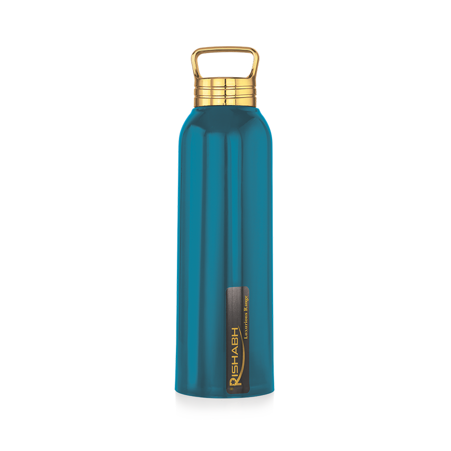 Rishabh Steelo Insulated Steel Inner Water Bottle 1000Ml - 900ml, Dark Green