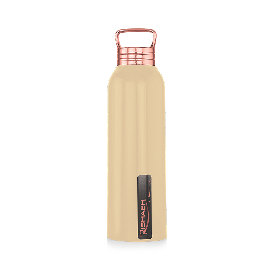 Rishabh Steelo Insulated Steel Inner Water Bottle 1000Ml - 700ml, Yelloow