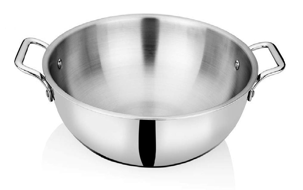 Atoz Triply Stainless Steel Kadai 24*8cm