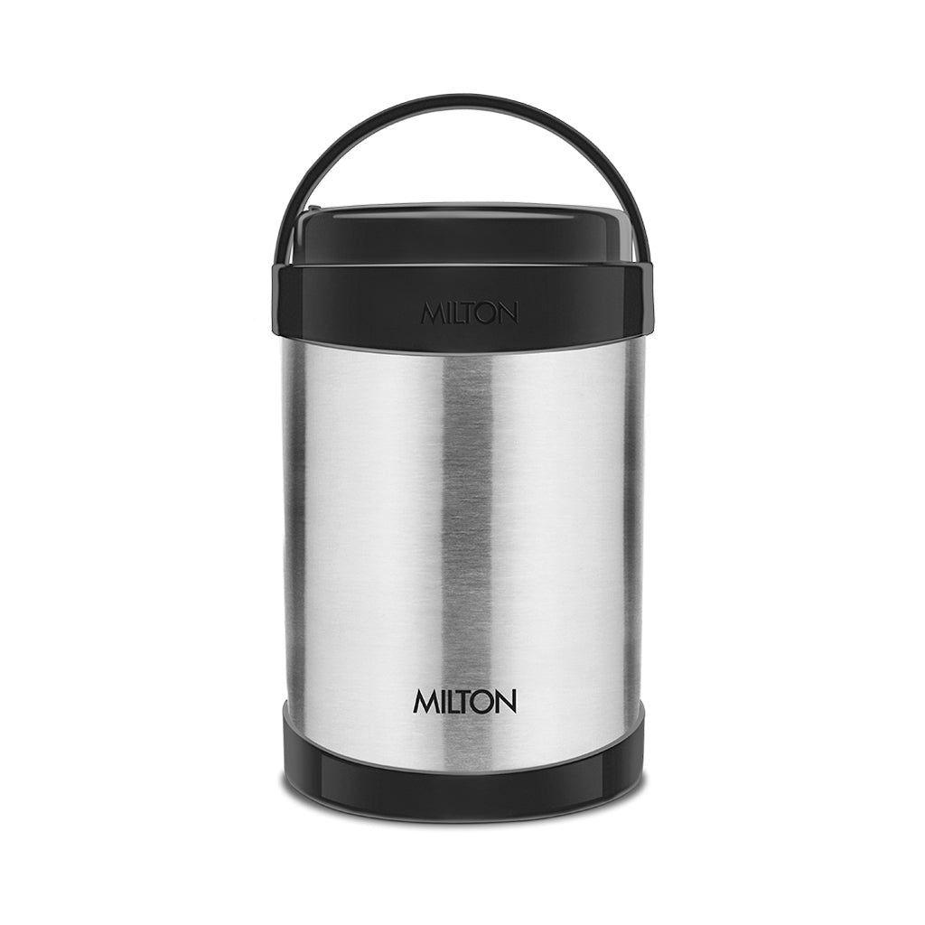 Milton Royal 3/4 Insulated Steel Tiffin Box, Steel Plain - 4 Containers