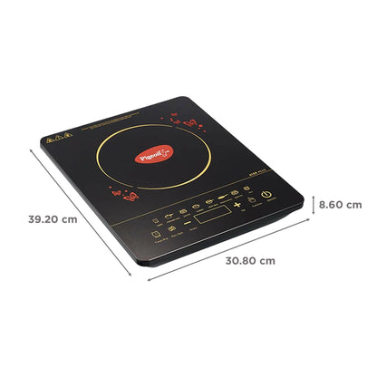 Pigeon By Stovekraft 14429 Acer Plus 1800 Watt Induction Cooktop with Feather Touch Control, Induction Stove comes with 8 Preset Menus and Auto-Shut