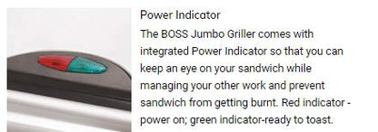 Boss Jumbo Griller (B-513) 1500 Watts Black