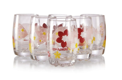 DELI PRNTED 6PCS GLASS SET 6901e