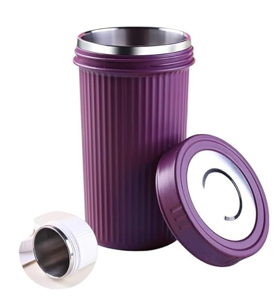 APEX Travel Glass Tumbler, 500 ml, Stainless Steel Inner, Multicolour 1pcs