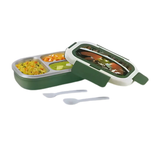 Milton Magic Meal 3 Steel Thermoware Insulated Tiffin Box | 1 Pc