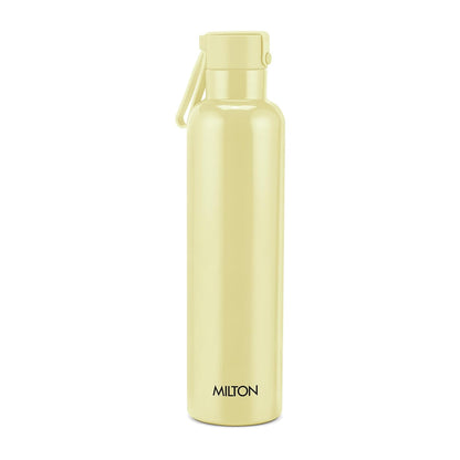 Milton Felice 1000 Thermosteel Water Bottle 880 ml, 24 Hr Hot and Cold I Leak Proof Lid, ISI Certified I Vacuum Insulated I for Office, Gym, School I Ivory