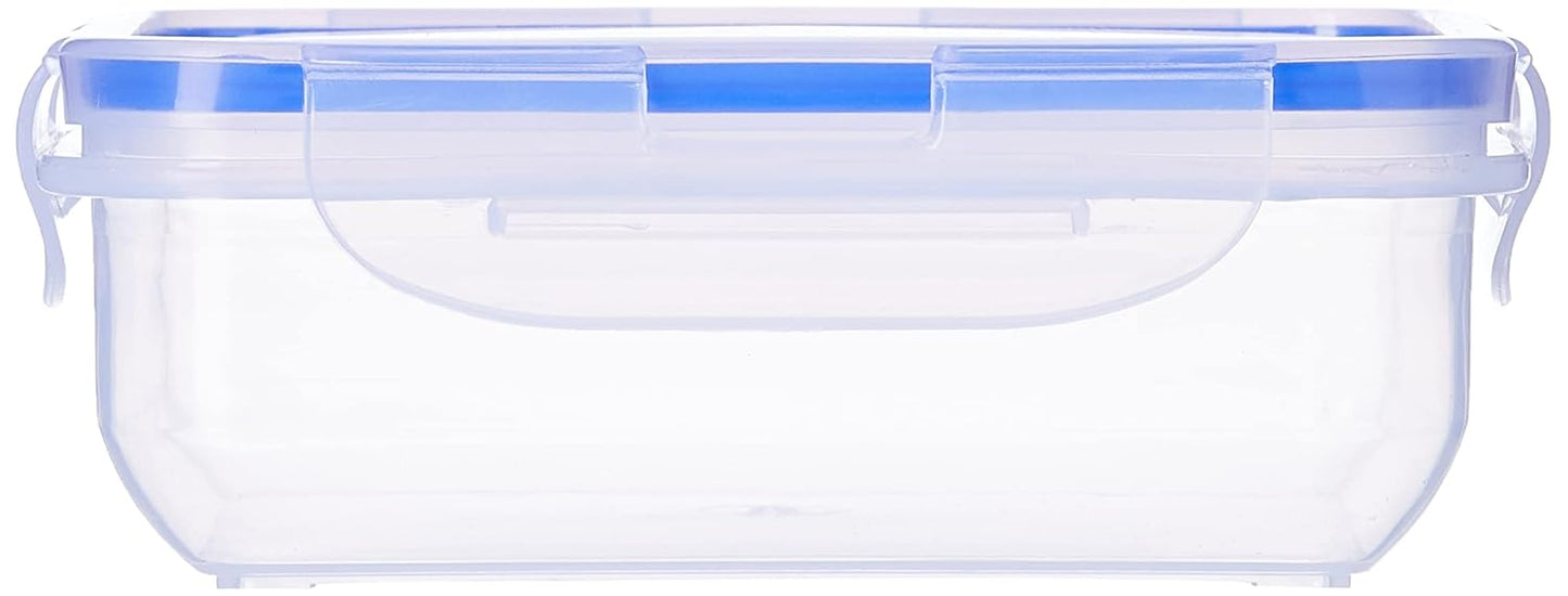 Aristo Lock & Fresh 201 Plastic Storage Container For Storing snacks, multipurpose use - 770 ML, Transparent Clear, medium (LOCK&FRESH201) (15.5x 15.5 x 6cm)