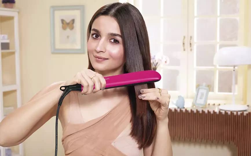 PHILIPS BHS393/00 Hair Straightener with SilkProtect Technology - Pink