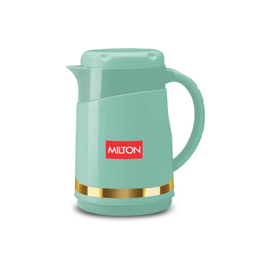 Milton Renova 750 Water Jug, PU Insulated Inner Stainless Steel Hot & Cold Jug, BPA Free, Leak Proof, 750 ml, Light Green, Ideal for Tea, Coffee, Water, Hot Beverages