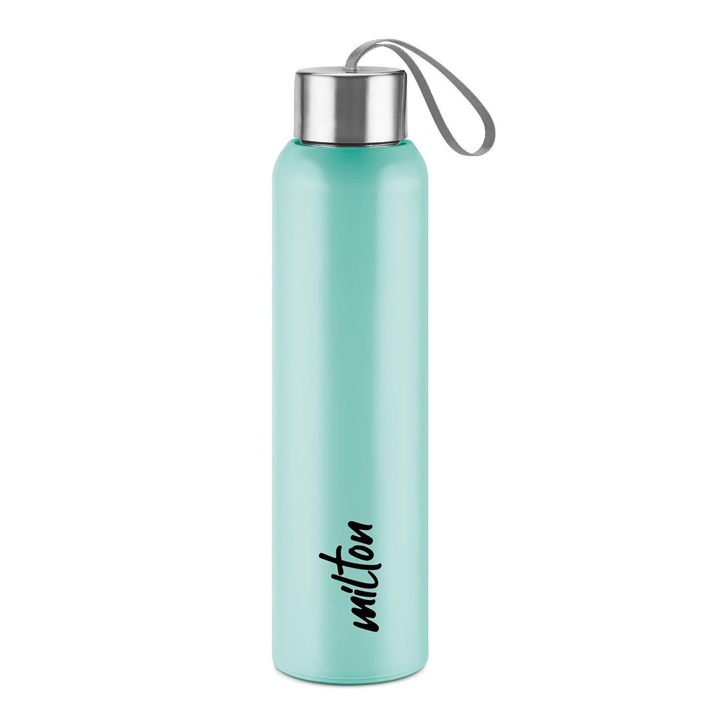 Milton Halo 900 Steel Thermoware, Inner Steel, PU Insulated, Leak Proof Water Bottle for School Kids, Office, Gym, Easy to Carry Strap, 600 ml, Aqua Green