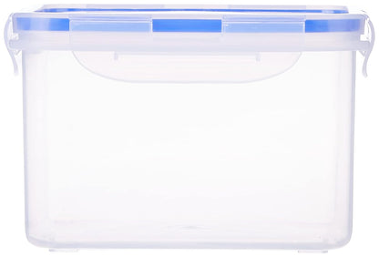 Aristo Lock & Fresh 202 Plastic Storage Container For Storing grains, pulses, rice, wheat etc - 1500 ML, Transparent Clear, large (LOCK&FRESH202) (15.5 x 15.5 x 10cm)