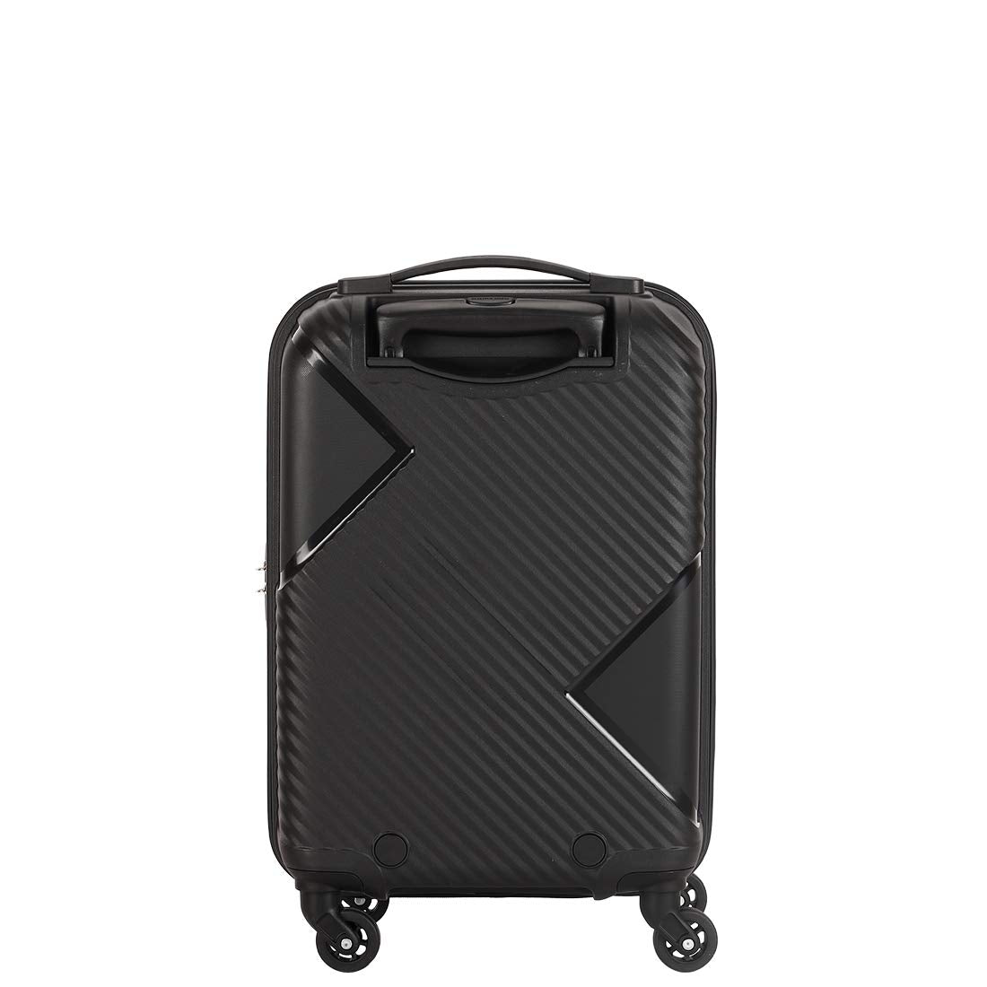 Kamiliant by American Tourister Kam Zakk Polypropylene 55 cms Black Hardsided Cabin Luggage (KAM Zakk SP 55CM - Black)