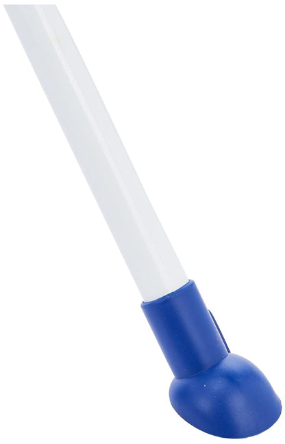 Jenatic Hexa Powder Coated Cloth Stand - Large Cloth Drying Rack (White & Blue)