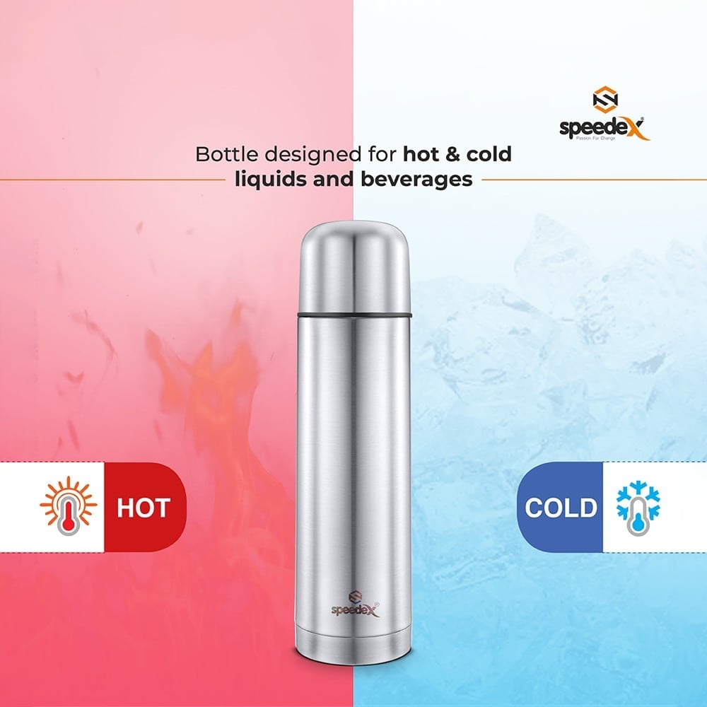 Speedex Thermoflask Double Wall Thermal Bottle (Stainless Steel, 500 ml)