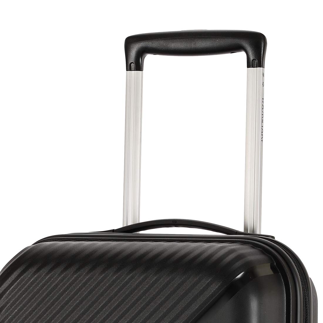 Kamiliant by American Tourister Kam Zakk Polypropylene 55 cms Black Hardsided Cabin Luggage (KAM Zakk SP 55CM - Black)