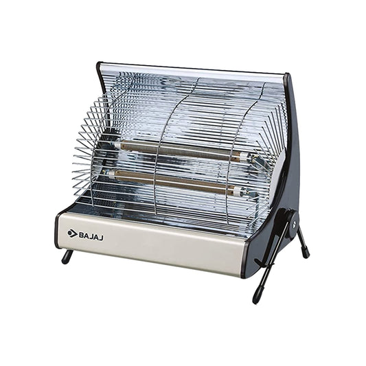 Bajaj Deluxe 2000 Watts Halogen Room Heater | ISI Approved | Adjustable Thermostat | 2 Heat Settings | 2 Yr Warranty