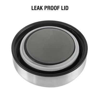 Cello Supee Vacuum Insulated Flask 400ml, Silver | Double Walled | Keeps Food Hot & Cold for Long Hours | Thermos with Airtight Screw Lid | Leakproof Soup Jar Thermos for Office, College & Travelling