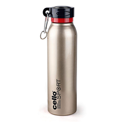 Cello Beatle Stainless Steel Flask, Double Walled, 1000 ml, Gold