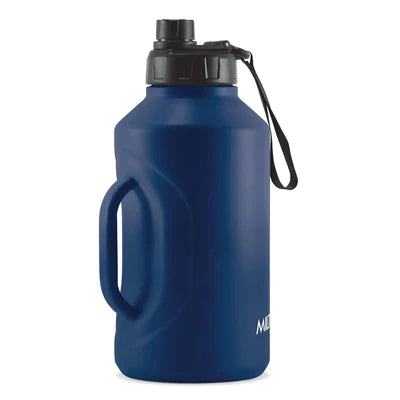 Milton Torrent 2200 Thermosteel Insulated Water Bottle, 2300 ml, Black | Easy Grip | Leak Proof | Hot or Cold | School | Travel Bottle