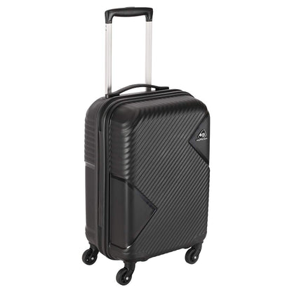 Kamiliant by American Tourister Kam Zakk Polypropylene 55 cms Black Hardsided Cabin Luggage (KAM Zakk SP 55CM - Black)