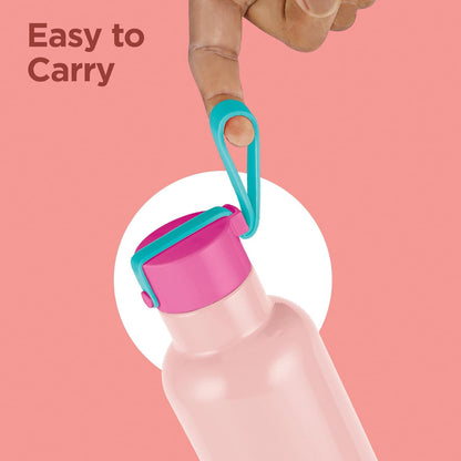 Milton Felice 700 Thermosteel Water Bottle 550 ml, 24 Hr Hot and Cold I Leak Proof Lid, ISI Certified I Vacuum Insulated I for Office, Gym, School I Pink