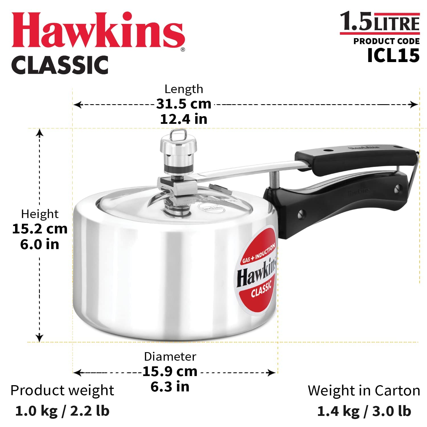 Litre Pressure Cooker Price Litre Hawkins Litre Classic Aluminium