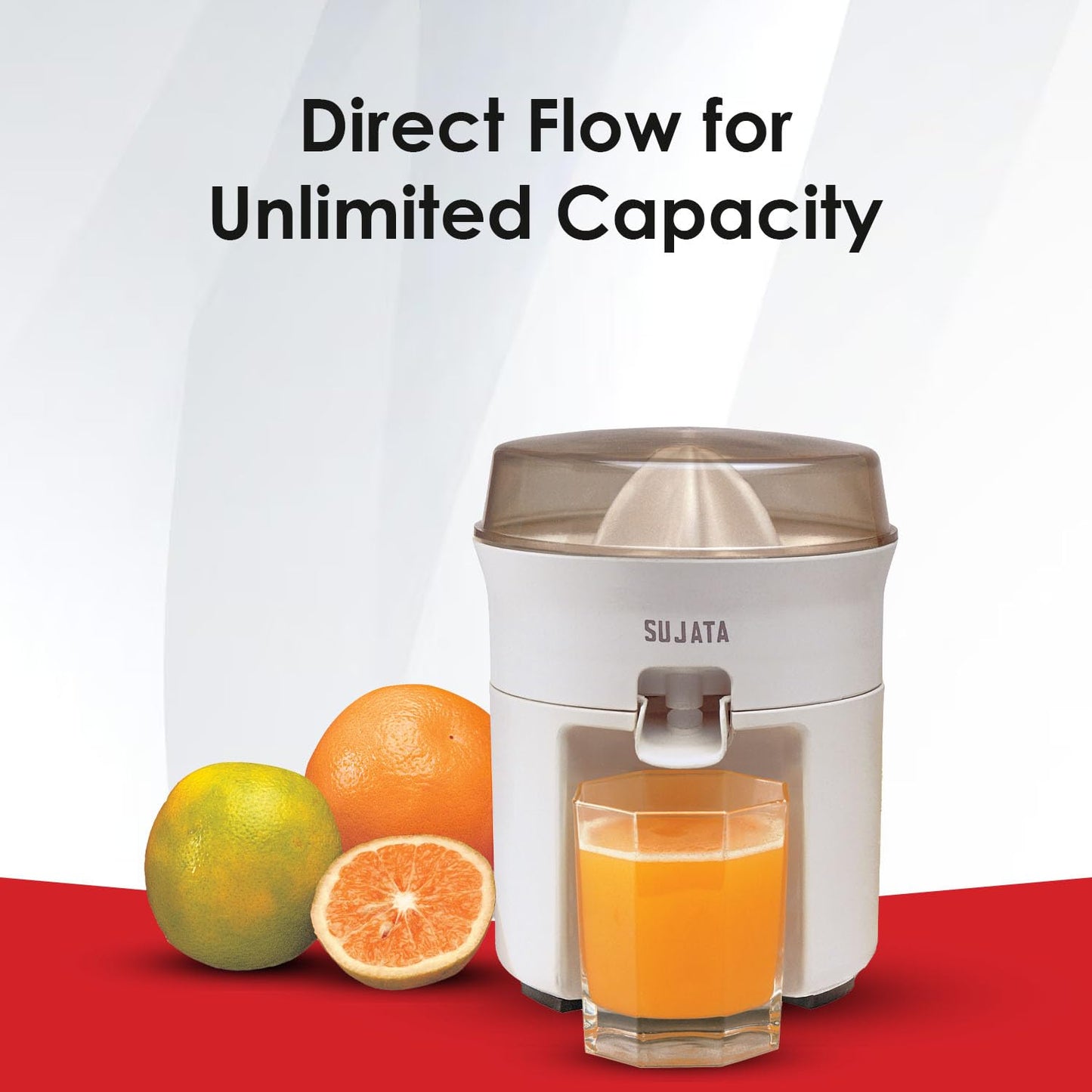 Sujata Citromatic The Expert Citrus Juicer | 40 Watts | 110 Rotations Per Min | With Special Lemon Press