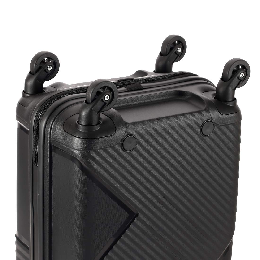 Kamiliant by American Tourister Kam Zakk Polypropylene 55 cms Black Hardsided Cabin Luggage (KAM Zakk SP 55CM - Black)