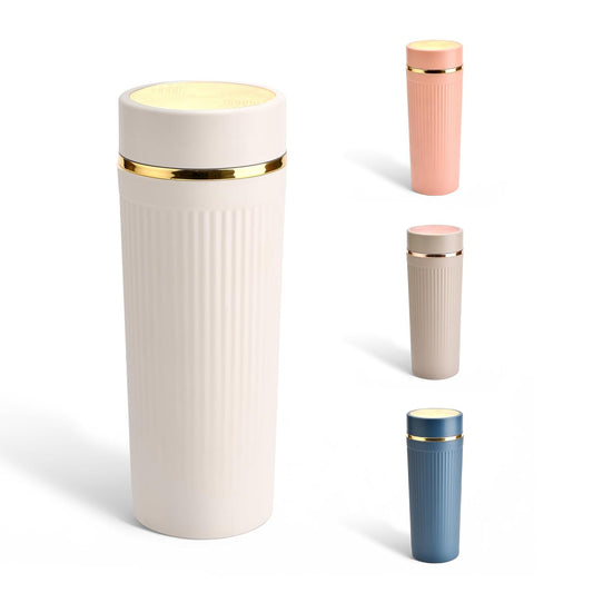Asian Plastowares Brighto Beverage Holder Insulated Flask 500ml | Hot and Cold Bottle for Diwali Gift | Corporate| Beige