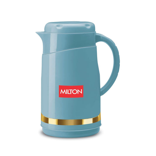 Milton Renova 1000 Water Jug, PU Insulated Inner Stainless Steel Hot & Cold Jug, BPA Free, Leak Proof, 1 Litre, Special Blue, Ideal for Tea, Coffee, Water, Hot Beverages